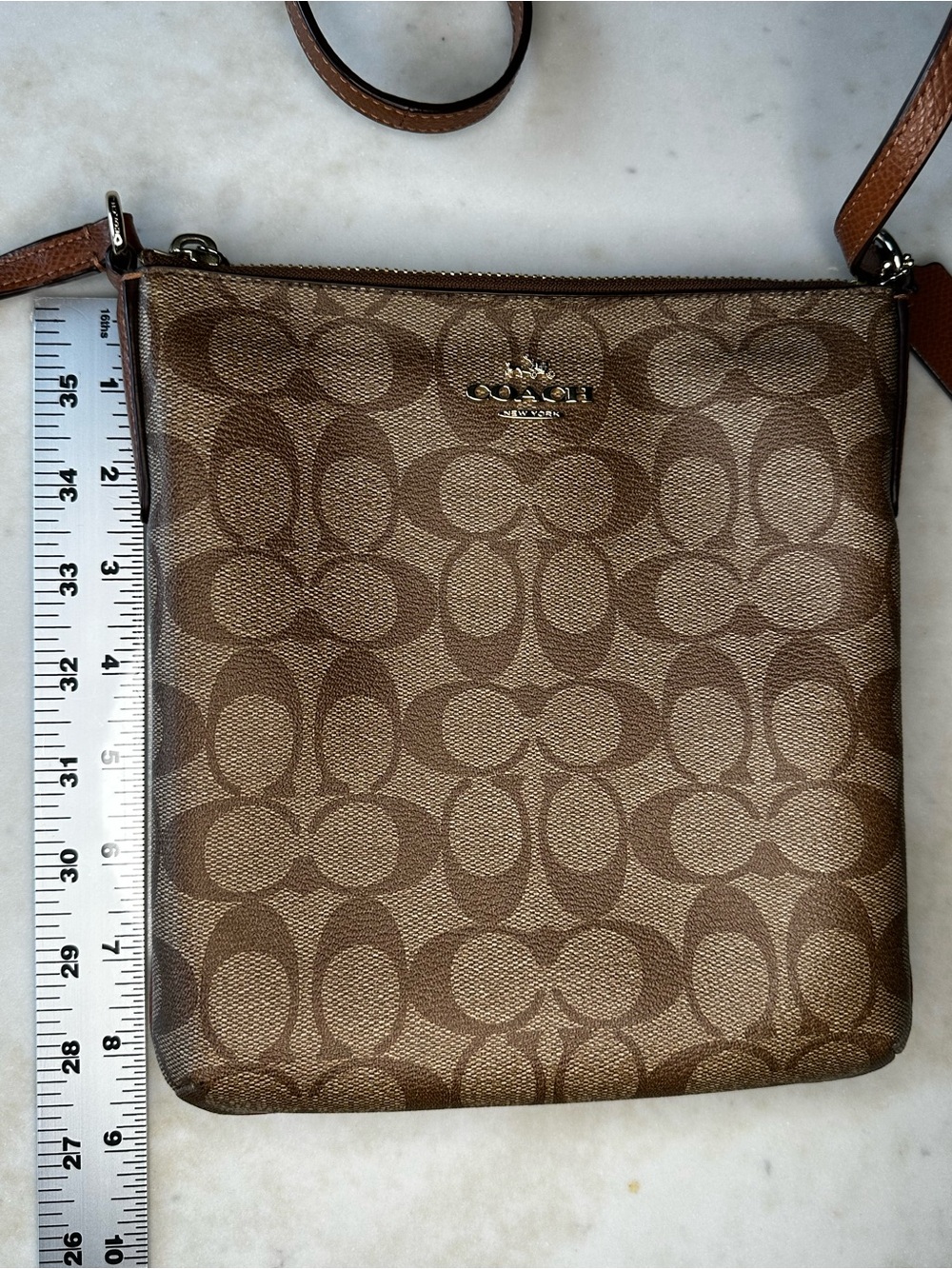 Coach Signature North-South Crossbody Bag - Picture 3 of 12